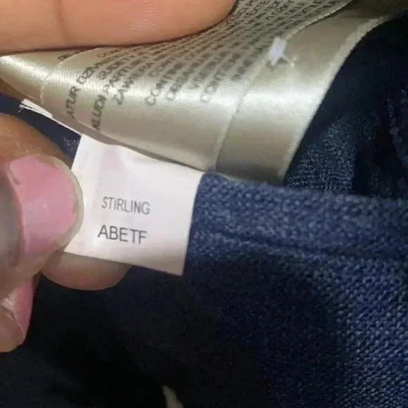 BURBERRY London Men’s 100% Virgin Wool Dark Denim Blue Blazer Size 50R USA - Picture 9 of 10